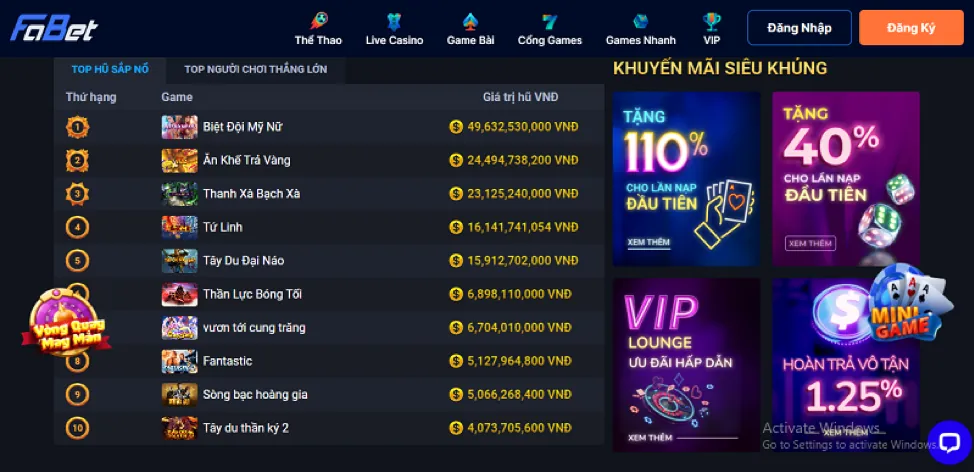 Đa dạng các loại game bắn cá trên Kubet